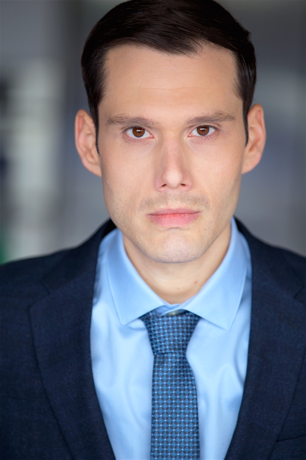 Evin Anderson LA Actor Headshot - Angry Look with business suit